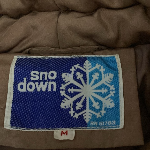 Gorgeous vintage full length down winter coat size M - Picture 2 of 4